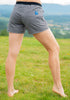 Heartbeat Classic Shorts - Grey w/Black Waist Band